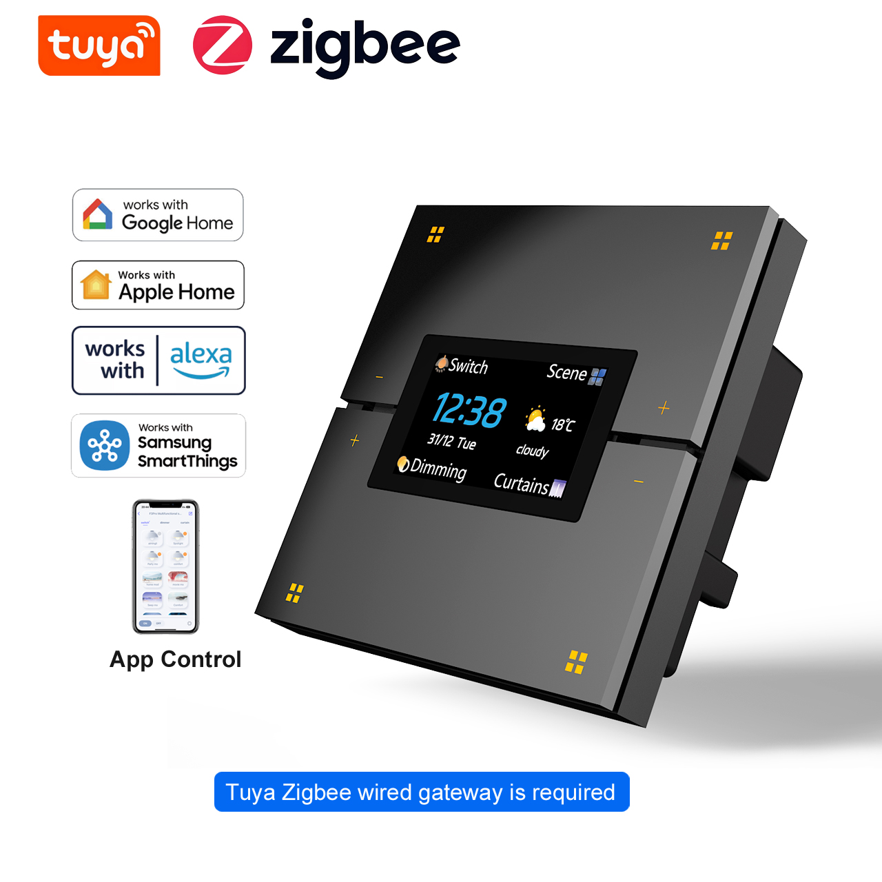 Smart Home Solution - مفتاح إضاءة ذكي M9 Pro بـ