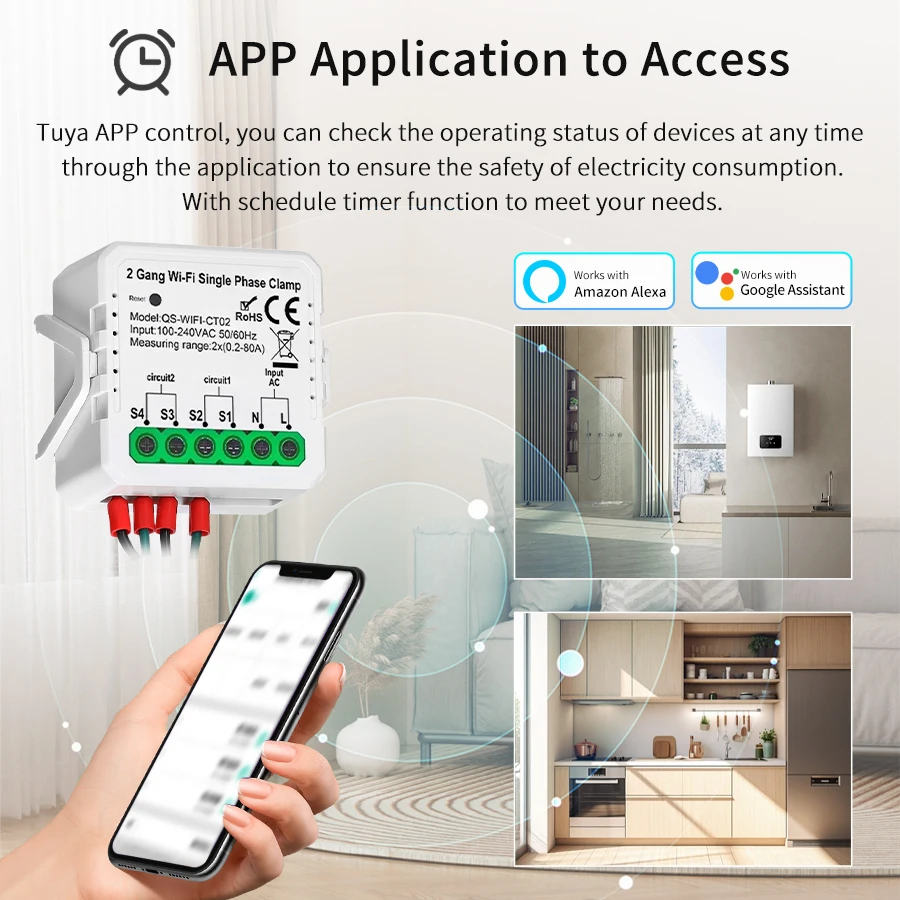Tuya الذكية واي فاي الطاقة الش - مراجعة Smart Home Energy Monitor وسعره