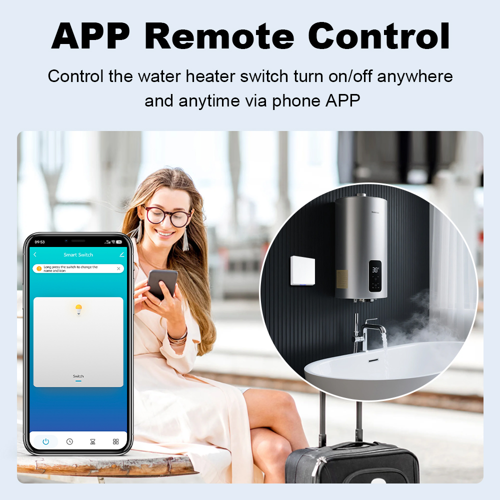 مفتاح سخان المياه الذكي MANHOT - مراجعة Smart Home Solution وسعره