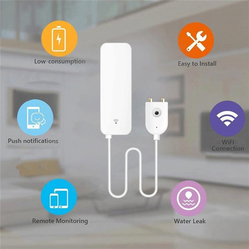 جهاز إنذار تسرب المياه SYW-Tuy - مراجعة Wifi Water Sensor وسعره