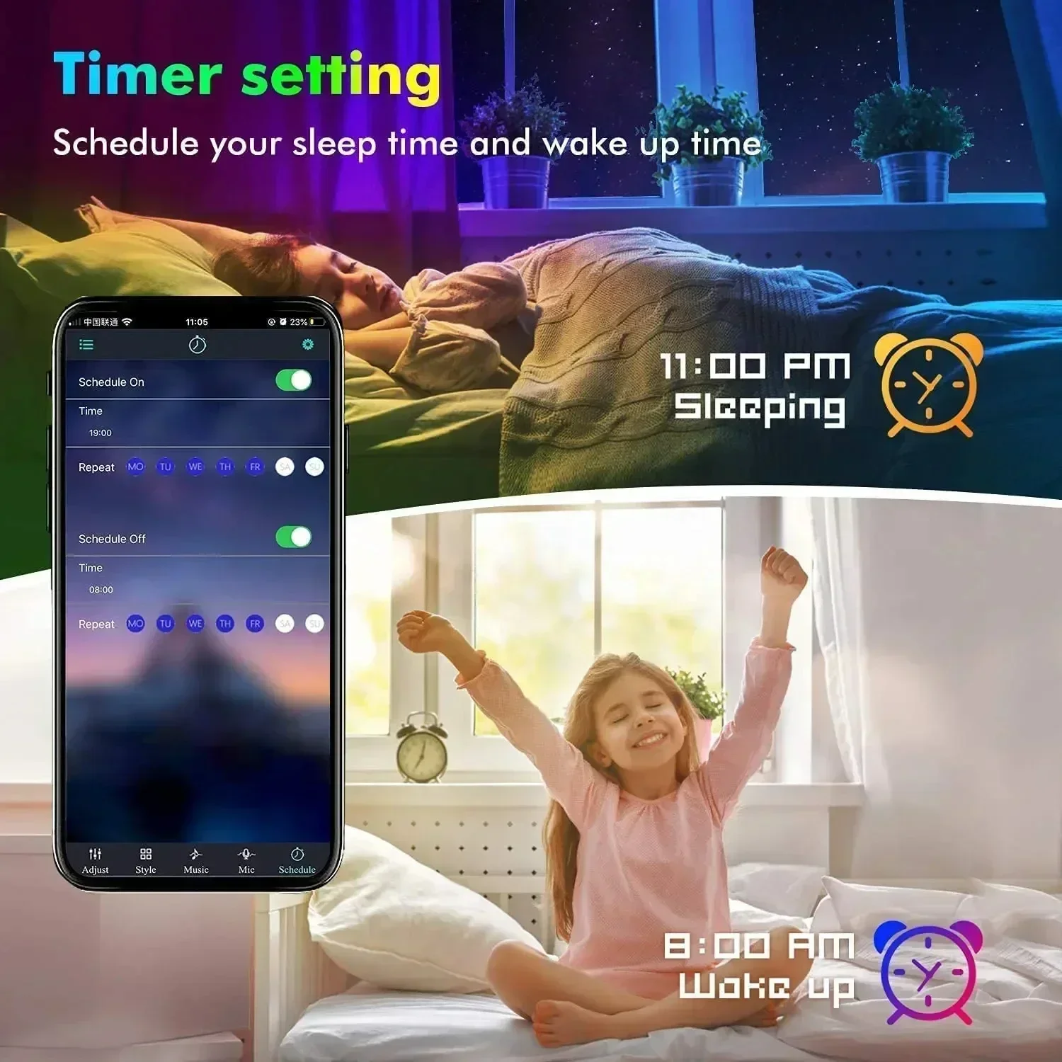 الذكية RGB LED الألعاب شرائط م - مراجعة Smart Night Light وسعره