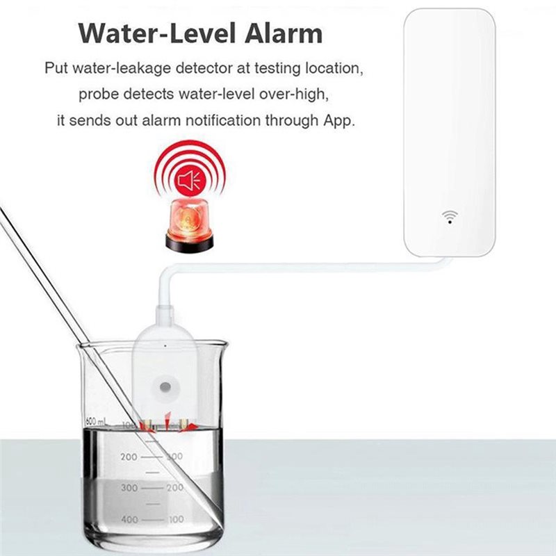 جهاز استشعار تسرب المياه الذكي - مراجعة Wifi Water Sensor وسعره