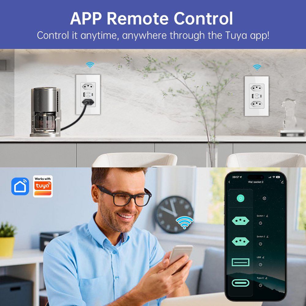 مقبس كهربائي ذكي برازيلي من MA - مراجعة Wifi Smart Plug وسعره