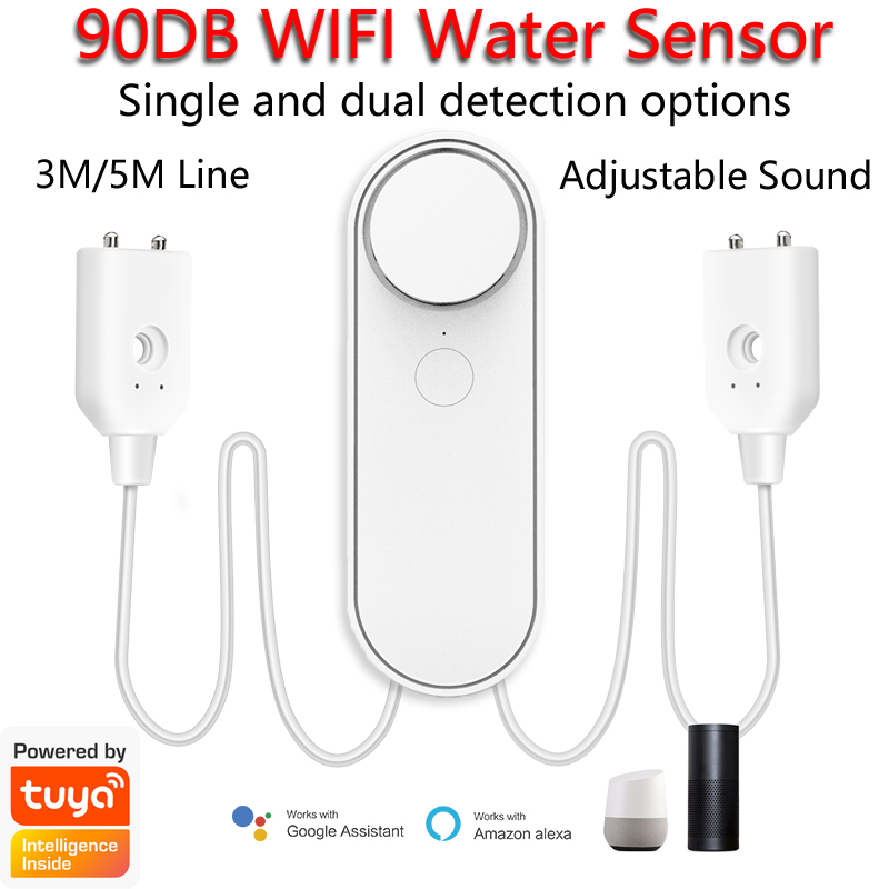 3M/5M واي فاي كاشف تسرب المياه - مراجعة Wifi Water Sensor وسعره