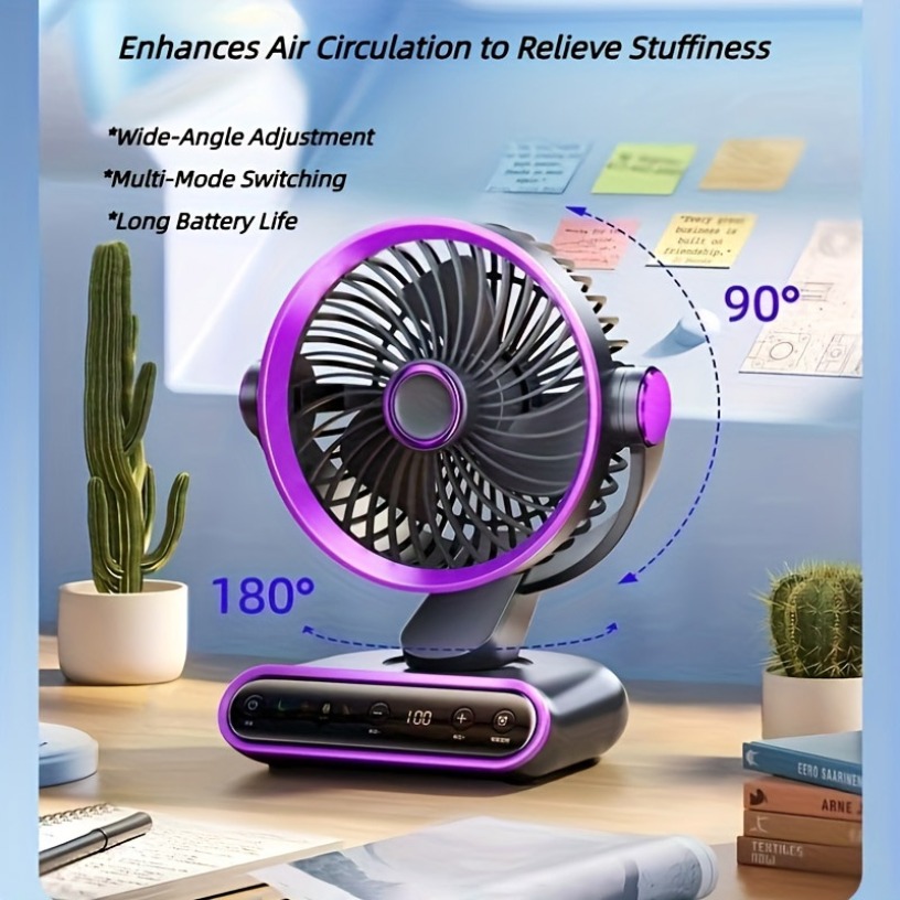 مروحة مكتبية ذكية للتهوية بـ 4 - مراجعة Smart Home Ventilation وسعره